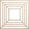 Ekena Millwork Raven Wood Fretwork Pierced Ceiling Medallion, Alder, 40"OD x 14 5/8"ID x 1/4"T CMWP40X40X0250RAAL - alternate 1